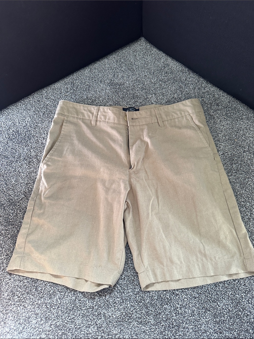 Ben Sherman Beige Flat-Front Men's Shorts